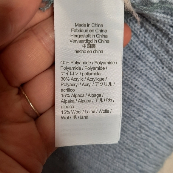 J. Crew Fair Isle Yoke Puff-Sleeve Wool Blend Sweater XL 2021 - Picture 6 of 8